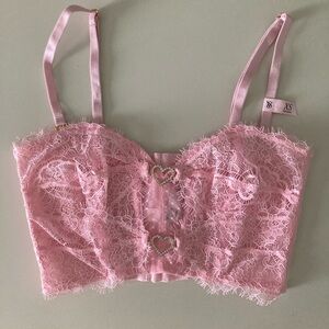 - SOLD - Victoria’s Secret Dream Angels Heart Embellishment Corset Top - NWT